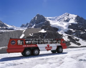 Antartische Athabaska Gletsjer Bus - Icefields Parkway